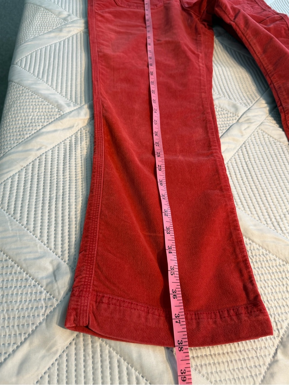 Free People High Time Kick Flare Red Dahlia Corduroys Sz 14 NWT - Picture 12 of 13